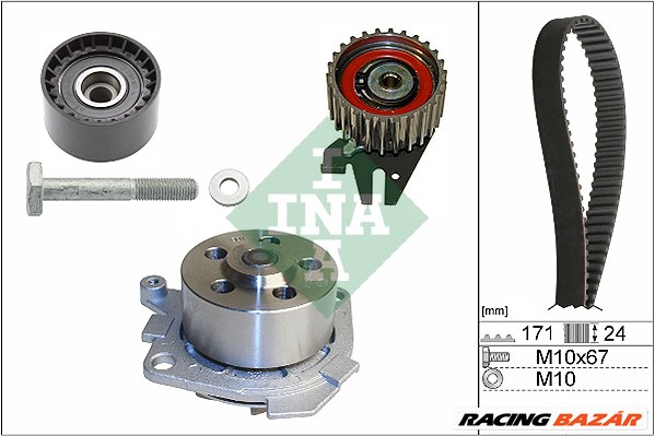 INA 530 0606 30 - Vízpumpa + fogasszíj készlet ALFA ROMEO LANCIA 1. kép