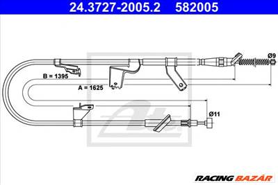 ATE 24.3727-2005.2 - Kézifék bowden SUZUKI