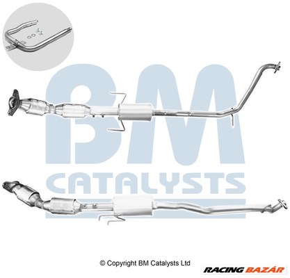 BM CATALYSTS BM91975H - katalizátor TOYOTA 1. kép