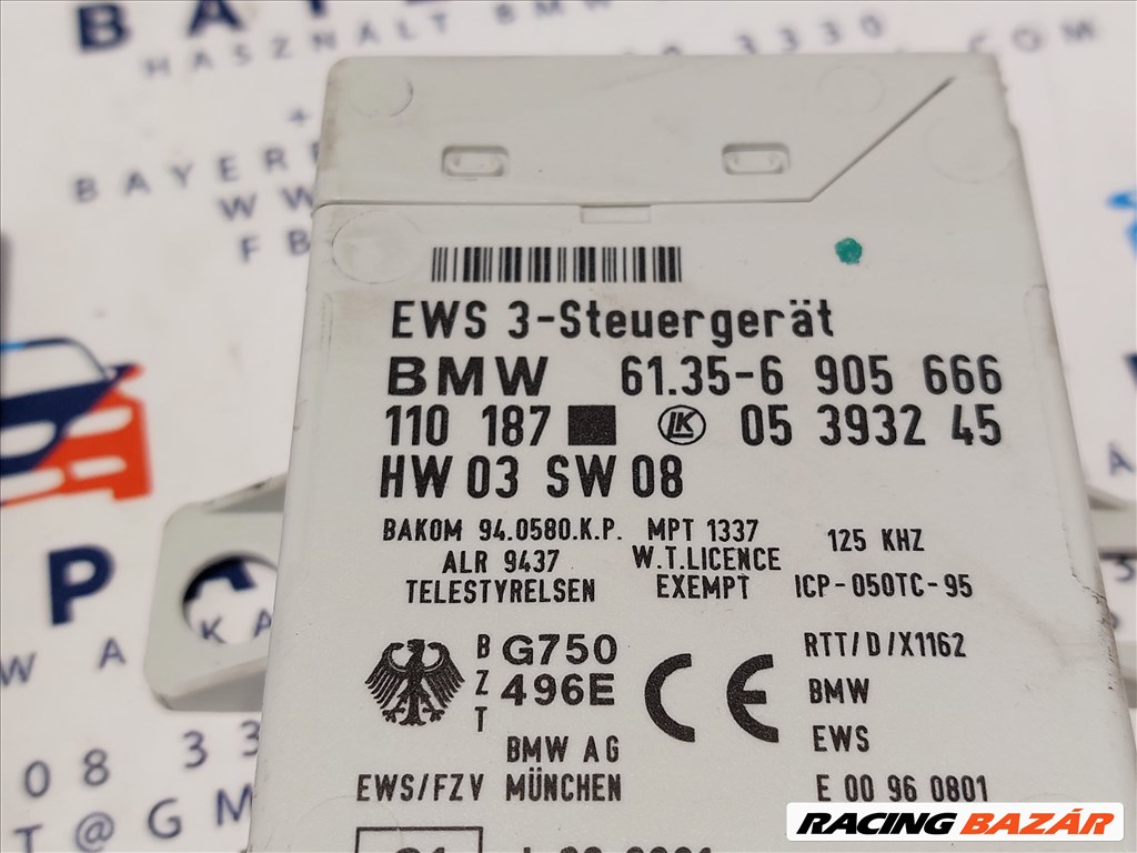 BMW E46 automata 318i 318 318ci N42 N42B20A ECU EWS motorvezérlő elektronika eladó (116258) 7519592 3. kép