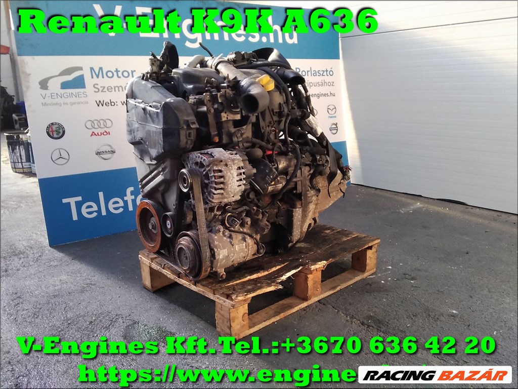  Renault K9KA636 bontott motor 1. kép