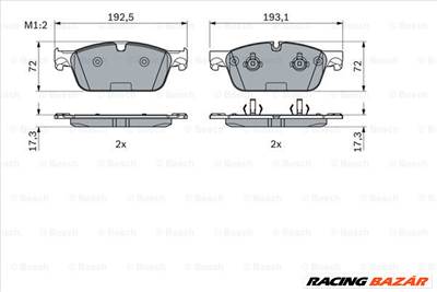 BOSCH 0 986 494 962 - fékbetétkészlet, tárcsafék MERCEDES-BENZ