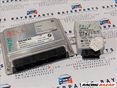 BMW E46 325i automata M54B25 ECU EWS computer motorvezérlő indító szett (001860) 7519308