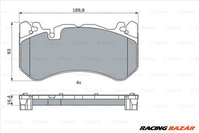 BOSCH 0 986 424 861 - fékbetétkészlet, tárcsafék MERCEDES-BENZ