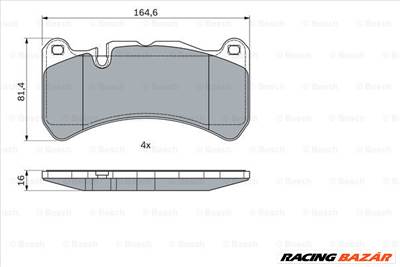 BOSCH 0 986 494 965 - fékbetétkészlet, tárcsafék MERCEDES-BENZ