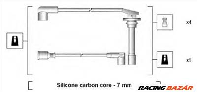 MAGNETI MARELLI 941275010862 - gyújtókábel szett DAIHATSU