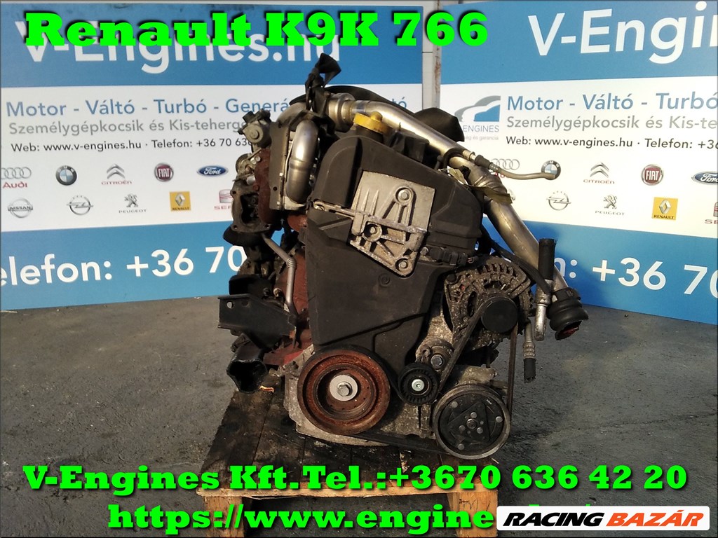 Renault K9K 766 bontott motor  3. kép
