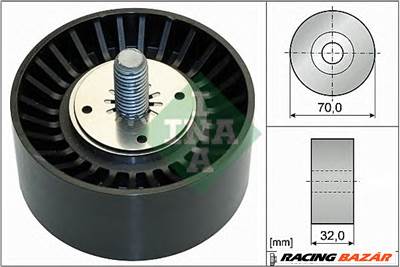 INA 532 0735 10 - hosszbordásszíj vezetőgörgő CHEVROLET HOLDEN OPEL VAUXHALL