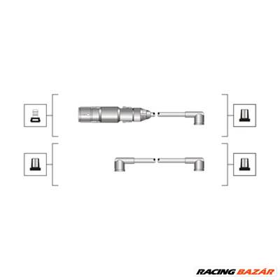 MAGNETI MARELLI 941319170071 - gyújtókábel szett FORD SEAT VW