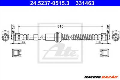 ATE 24.5237-0515.3 - fékcső AUDI PORSCHE VW