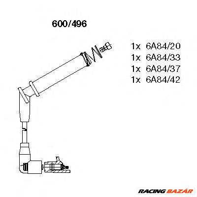 BREMI 600/496 - gyújtókábel szett FORD