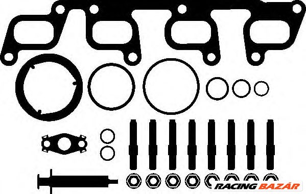 ELRING 262.500 - turbófeltöltő szerelőkészlet AUDI SEAT SKODA VW 1. kép