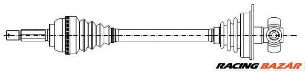 METELLI 17-0348 - Féltengely OPEL VAUXHALL 1. kép