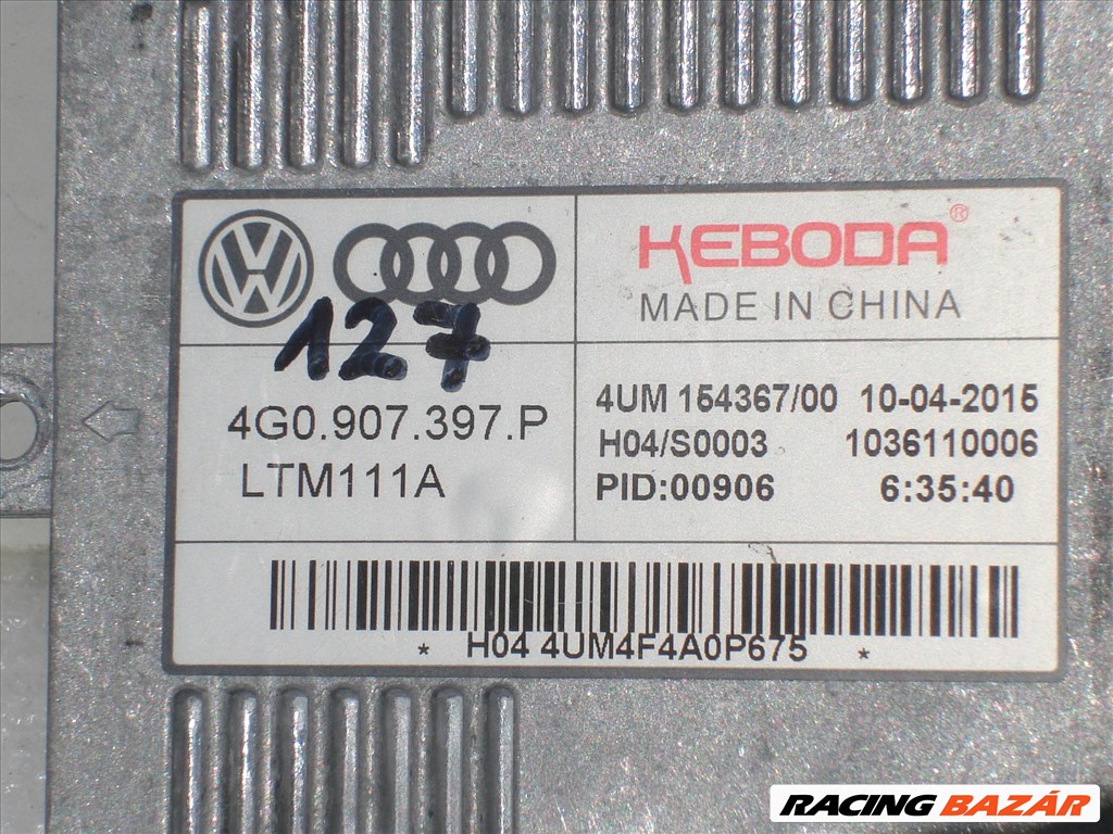 Audi VW Skoda Seat Xenon Fényszóró Vezérlő 4G0907397P 2008-tól 5. kép