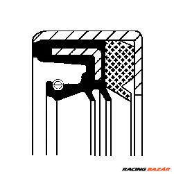 CORTECO 49358740 - tömítőgyűrű, differenciálmű LAND ROVER 1. kép