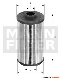 MANN-FILTER H 6005 z - hidraulikus szűrő, automatikus váltó AUDI SEAT SKODA VW 1. kép