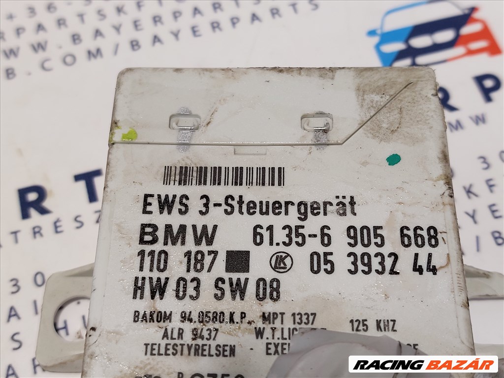 BMW E39 530i automata M54B30 ECU EWS computer motorvezérlő indító szett (001861) 7511570 3. kép