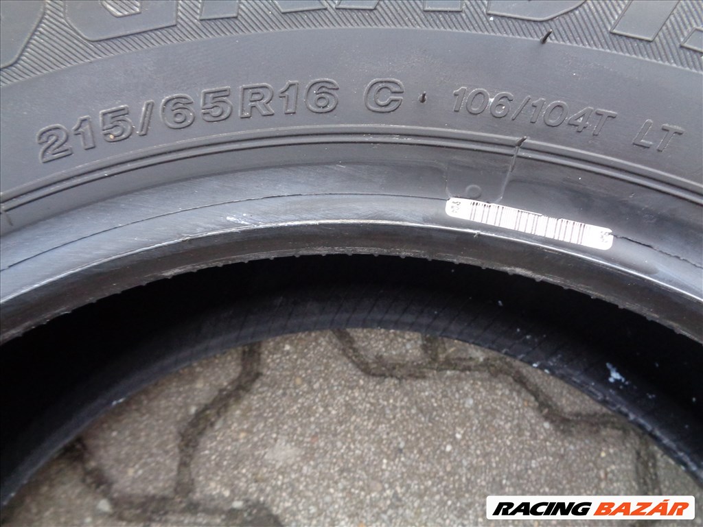 Új Bridgestone 215/65R16 C-s kisteher nyári gumi 2022-es gyártású eladó. 8. kép