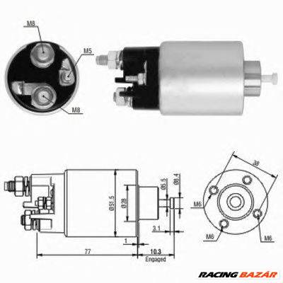 MEAT & DORIA 46058 - önindító mágneskapcsoló DACIA NISSAN RENAULT