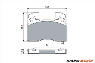 BOSCH 0 986 424 894 - fékbetétkészlet, tárcsafék CADILLAC CHEVROLET OPEL VAUXHALL