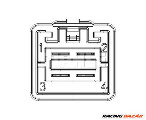 MAHLE ABR 104 000P - ellenállás, belső tér szellőzés FORD 1. kép