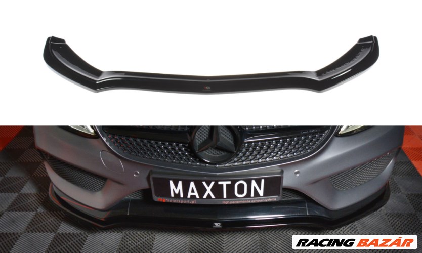 Mercedes C205 Coupe AMG-LINE 2015-2018 Maxton Design lakkozott fekete spoiler koptató V1 1. kép