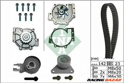 INA 530 0467 30 - Vízpumpa + fogasszíj készlet FORD FORD AUSTRALIA VOLVO