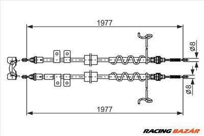 BOSCH 1 987 482 870 - Kézifék bowden FORD