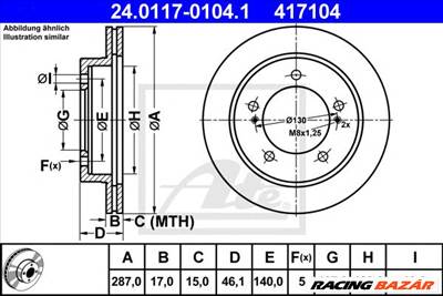 ATE 24.0117-0104.1 - féktárcsa SUZUKI