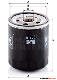 MANN-FILTER W 7061 - olajszűrő MAZDA 1. kép