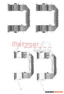METZGER 109-1722 - Fékbetét szerelékkészlet INFINITI NISSAN RENAULT