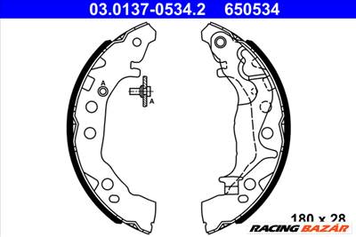 ATE 03.0137-0534.2 - fékpofakészlet SUZUKI