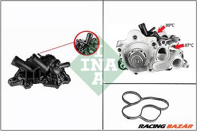 INA 538 0889 10 - Vízszivattyú, motorhűtés AUDI SKODA VW