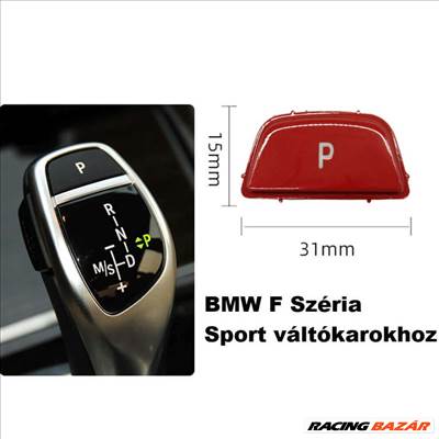 BMW F széria sport Automata váltókar P gomb piros