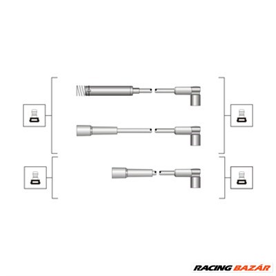 MAGNETI MARELLI 941319170020 - gyújtókábel szett OPEL 1. kép