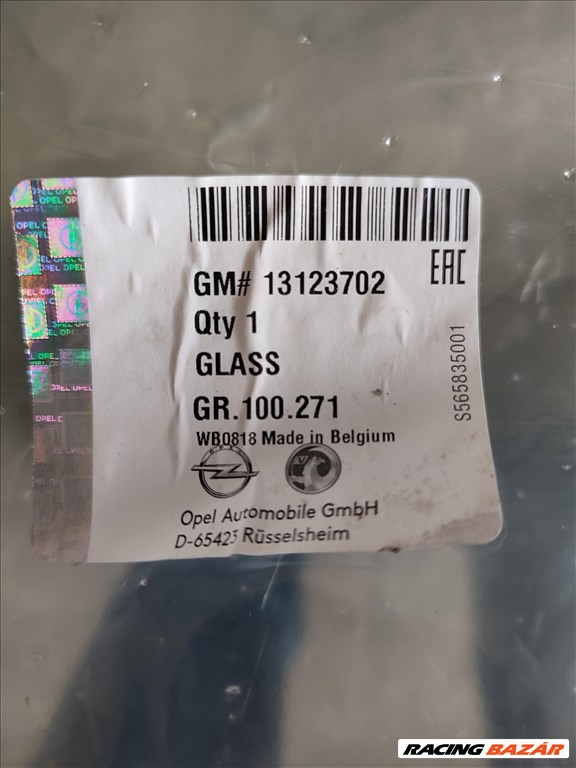 13123702 cikkszámú, új, gyári Opel Zafira B szélvédő eladó Budapesten a 3. kerületben 6307agsvw1m 3. kép