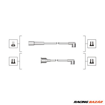 MAGNETI MARELLI 941319170022 - gyújtókábel szett FSO 1. kép