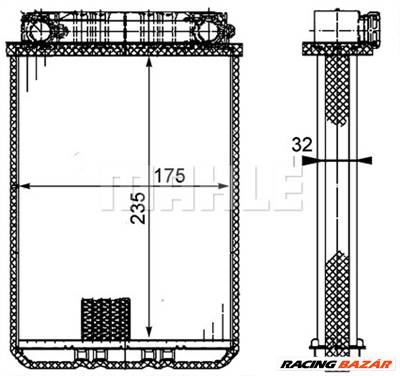 MAHLE AH 77 000P - Hőcserélő, belső tér fűtés MERCEDES-BENZ