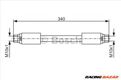 BOSCH 1 987 481 301 - fékcső AUDI