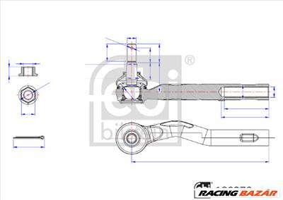 FEBI BILSTEIN 180278 - Kormánygömbfej MAZDA