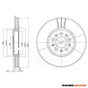 DELPHI BG3035-C - féktárcsa AUDI SEAT SKODA SKODA (SVW) VW VW (FAW) VW (SVW)