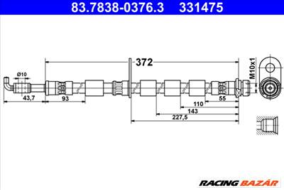 ATE 83.7838-0376.3 - fékcső FORD