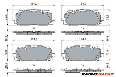 BOSCH 0 986 424 945 - fékbetétkészlet, tárcsafék AUDI BENTLEY VW