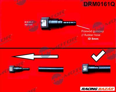 Dr.Motor Automotive DRM0161Q - csőkapcsoló, üzemanyag-vezeték