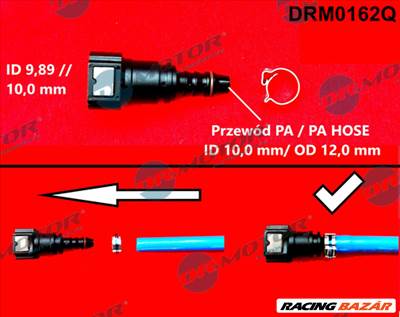 Dr.Motor Automotive DRM0162Q - csőkapcsoló, üzemanyag-vezeték