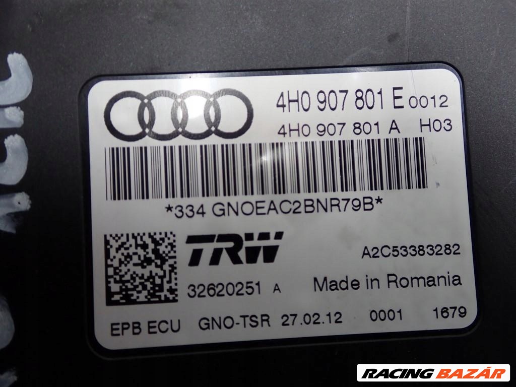 Audi A6 (C7 - 4G) kézifék vezérlő elektronika 4h0907801e 2. kép
