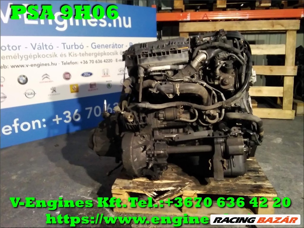 PSA 9H06 bontott motor,  5. kép