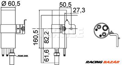 MAHLE AD 290 000P - klíma szárítószűrő FORD