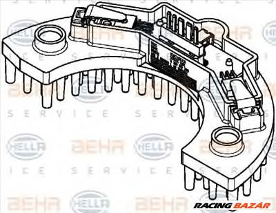 HELLA 5HL 351 321-561 - Szabályozó, belsőtér ventillátor PEUGEOT