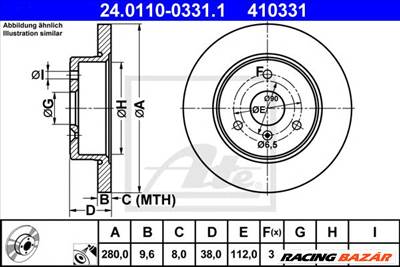 ATE 24.0110-0331.1 - féktárcsa SMART